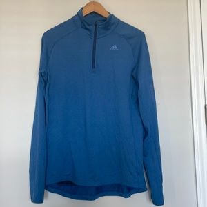 adidas Energy Running Climalite Zip Top Sz L EUC